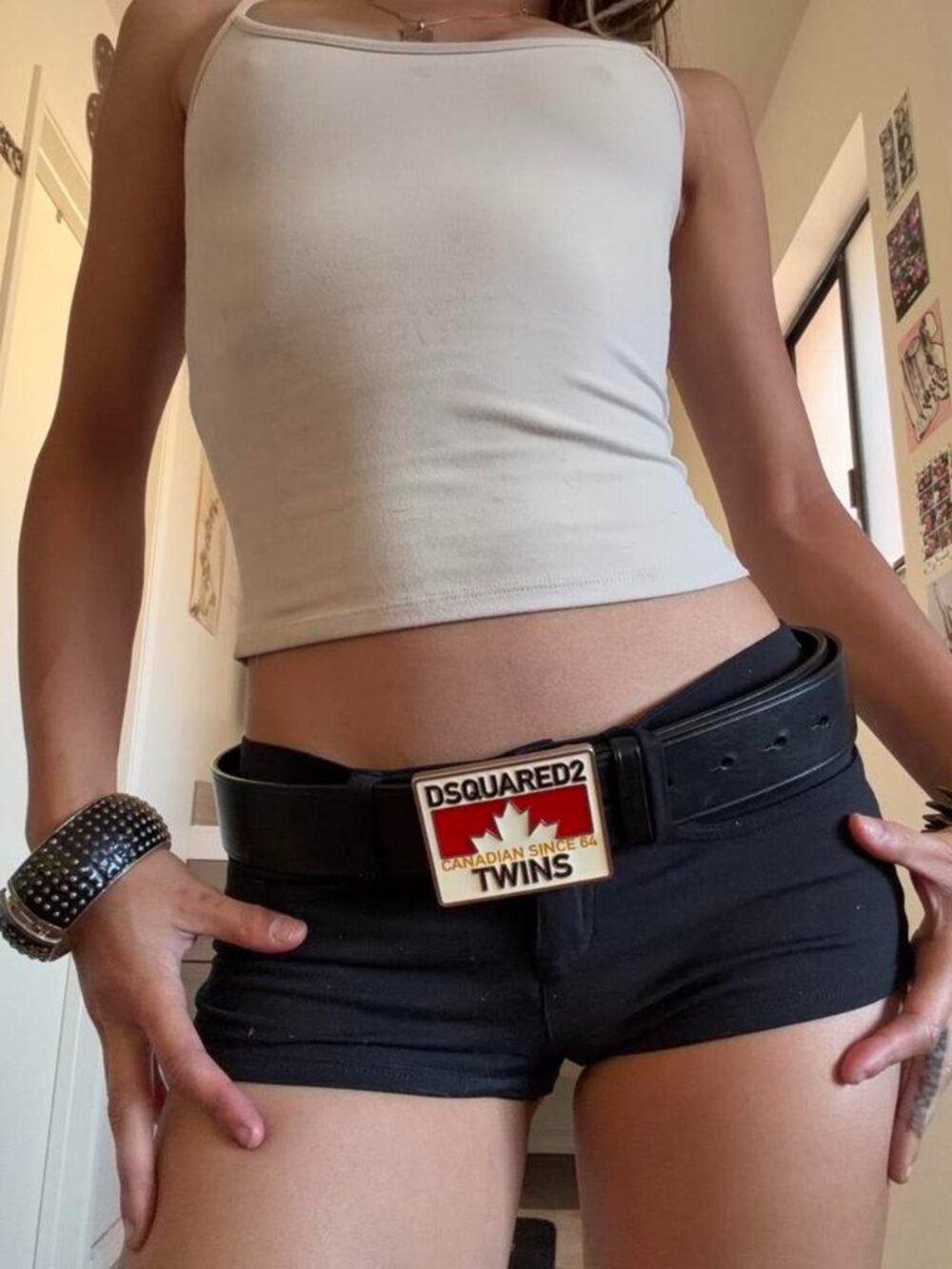 THE DSQUARED CANADIAN TWINS BELT